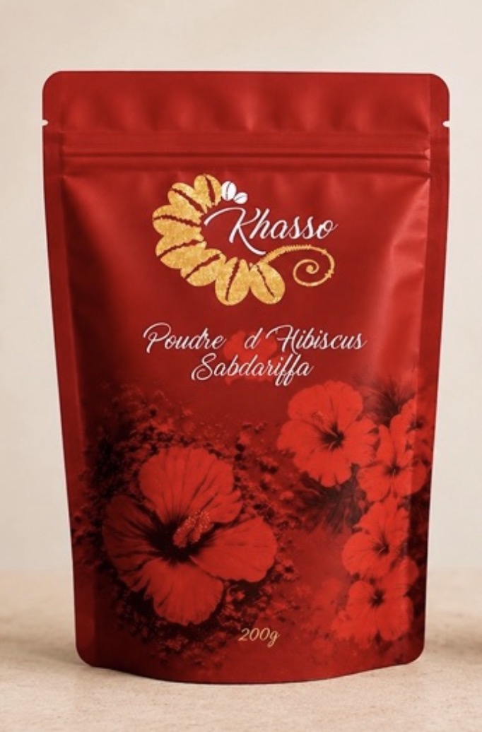 Poudre d'Hibiscus sabdariffa – Soin naturel pour les cheveux et le visage